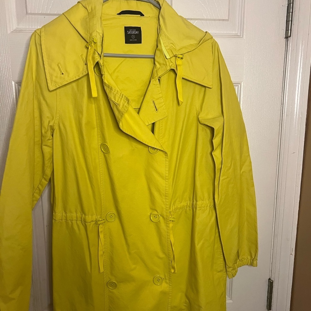 Kate Spade ♠️ Yellow trench
